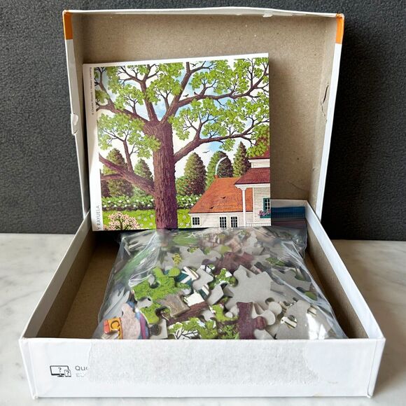 Charles Wysocki Ice Cream and Hopscotch 300 Large Pieces Buffalo Puzzle-Complete - Picture 4 of 9